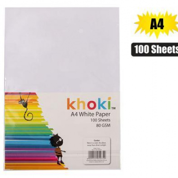PAPER A4 80GSM 100'S WHITE