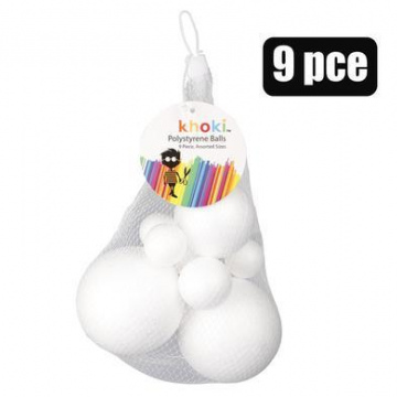 ART+CRAFT ACCESSORIES POLY BALLS 9PC