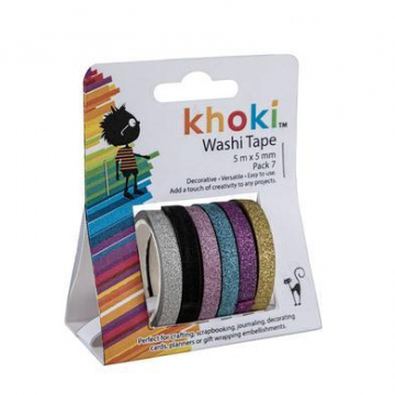 ART+CRAFT GLITTER WASHI TAPE 7PC