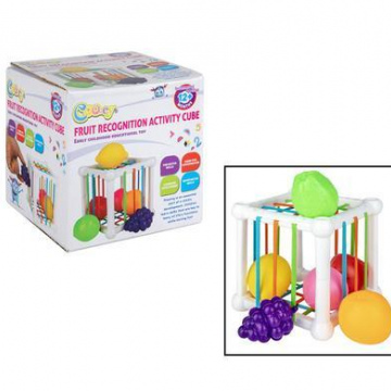 BABY EDUCATION TOY ACTIVITY CUBE 13cm