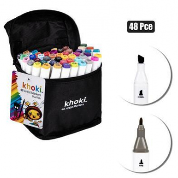  ART+CRAFT DUAL NIB ARTIST MARKERS 48PC