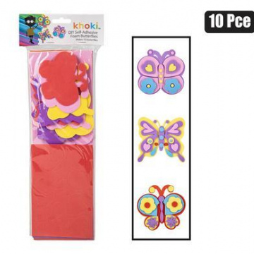 ART+CRAFT FOAM BUTTERFLIES 10PC