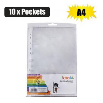 FILE DISPLAY-POCKETS PL A4 10xPOCKETS