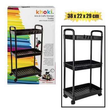 ART&CRAFT TROLLEY ON WHEELS 68x35x22cm