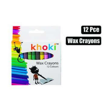 ART+CRAFT CRAYONS WAX REGULAR 12PCE