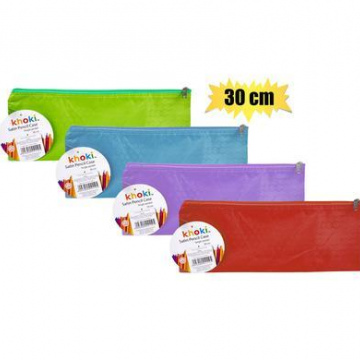  PENCIL CASE-FILE POCKET SATIN 30x11cm